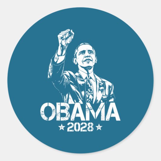 Obama 2028 Let's Fix This Obama 48th President Runder Aufkleber (Vorderseite)