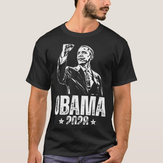 Obama 2028 Let's Fix This Obama 48th President T-Shirt (Vorderseite)