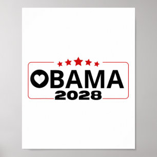 Obama 2028 Retro Obama Präsident 2028 Obama 2 Poster