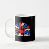 Obama 2028 Retro Vintag Flag Patriotic Protest Kaffeetasse (Links)