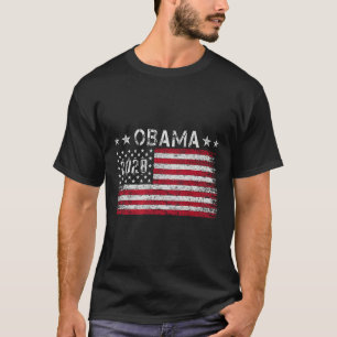 Obama 2028 Retro Vintag Flag Patriotische Politik T-Shirt