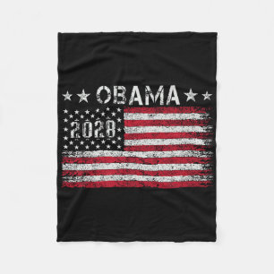 Obama 2028 Retro Vintag Fleecedecke