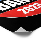 Obama 2028 Retro Vintag Poster (Ecke)