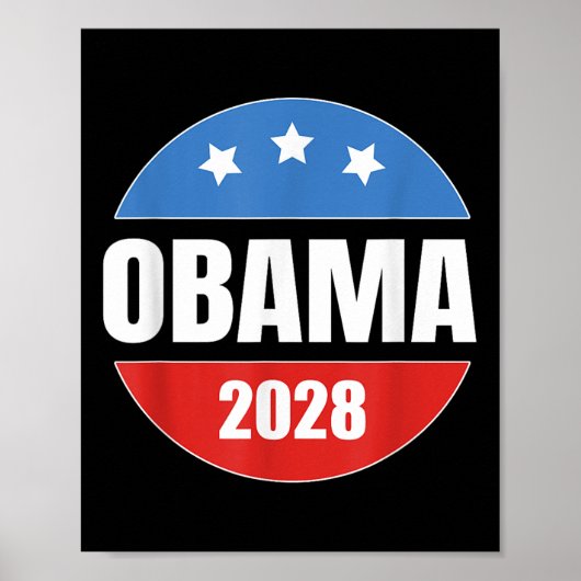 Obama 2028 Retro Vintag Poster (Vorne)