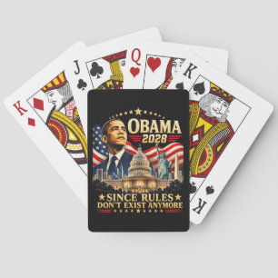 Obama 2028 Seit Regeln nicht mehr existieren Spielkarten