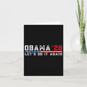 Obama 2028 Shirt Obama für Präsident 2028 Karte
