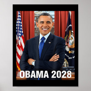 Obama 2028 Shirt Wahl Obama für Präsident 2028 Poster