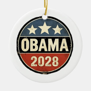 Obama 2028 US-Wahl Politik Keramik Ornament