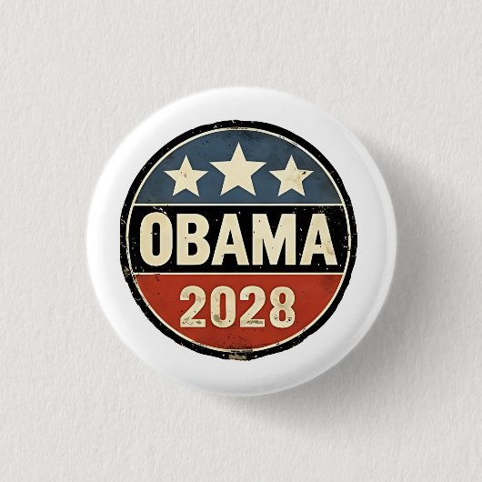 Obama 2028 US-Wahlpolitik Button (Vorderseite)