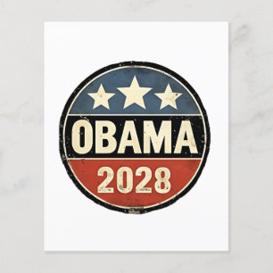 Obama 2028 US-Wahlpolitik Flyer