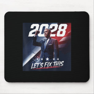 Obama 2028 Vintag Obama Patriotische politische Ku Mousepad