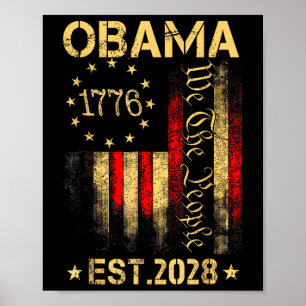 Obama 2028 We The People President 2028 America Fl Poster