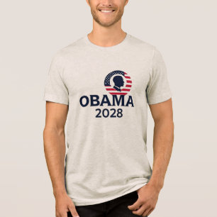 Obama 2028 - Wiederwahl von Barack Obama Tri-Blend Shirt