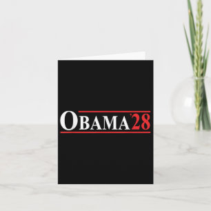 Obama 28 Retro Vintag Karte
