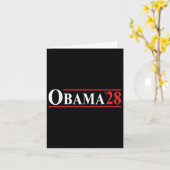 Obama 28 Retro Vintag Karte (Gelbe Blume)