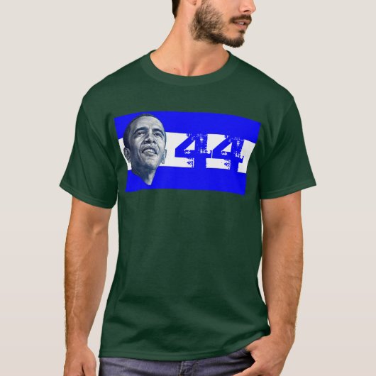 Obama 44 (Dbl versah) mit Seiten T-Shirt (Vorderseite)