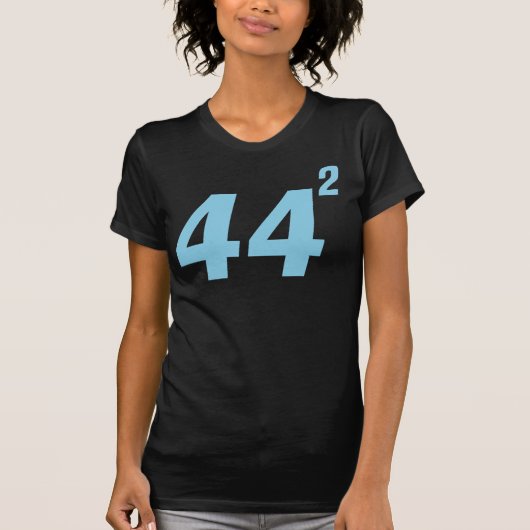 Obama 44 quadrierte T-Shirt (Vorderseite)