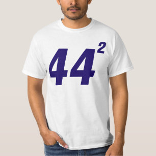 Obama 44 quadrierte T - Shirt