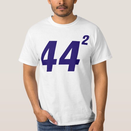 Obama 44 quadrierte T - Shirt (Vorderseite)