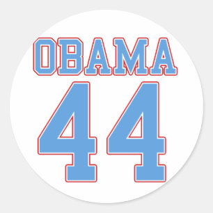 Obama - 44 runder aufkleber