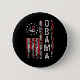 Obama 48 US-Präsident Flag Obama für Präsident Button