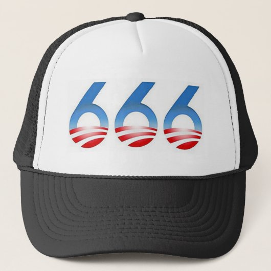 Obama 666 truckerkappe (Vorderseite)