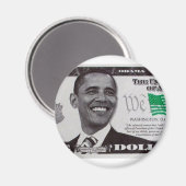 Obama 9 Dollar Bill Magnet (Vorderseite/Rückseite)