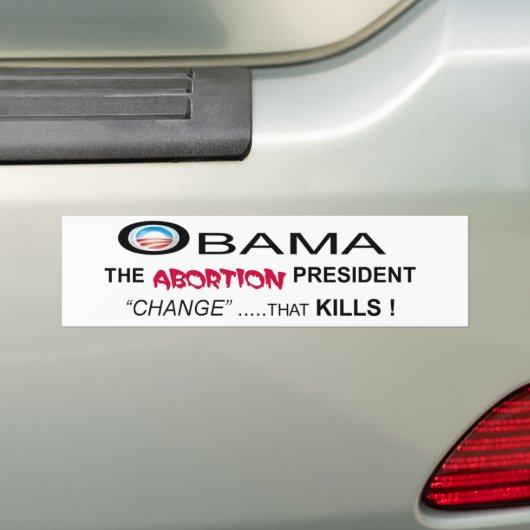 OBAMA-ABTREIBUNG AUTOAUFKLEBER (Auf Auto)