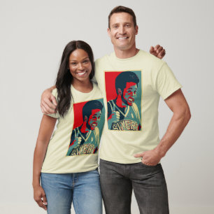 Obama-Ähnlicher Plakat-T - Shirt Justin
