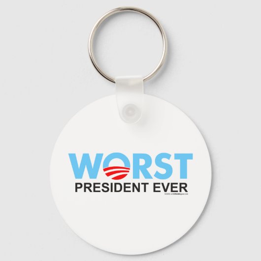 Obama am schlimmsten je schlüsselanhänger (Vorderseite)