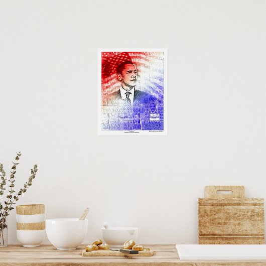Obama American Dream Version - Maßgeschneiderte Poster (Küche)