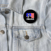 Obama American Flag US Präsident Gift Button (Beispiel)