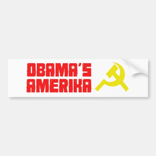 Obama Amerika 3 Autoaufkleber (Vorne)