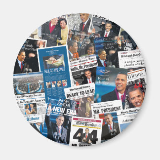 Obama-Amtseinführung Zeitung Magnet