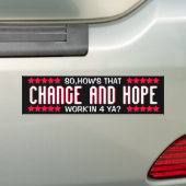 OBAMA - ÄNDERN SIE UND HOFFEN SIE AUTOAUFKLEBER (Auf Auto)
