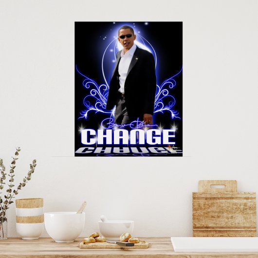 OBAMA ÄNDERUNG POSTER (Küche)