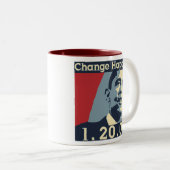 Obama-Änderungs-Tasse Zweifarbige Tasse (VorderseiteRechts)