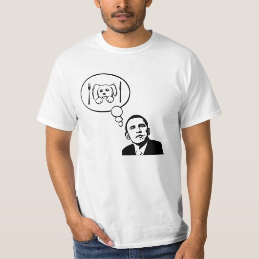 Obama aß Hundeshirt T-Shirt (Vorderseite)