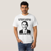 Obama auf Geschäft T-Shirt (Vorne ganz)