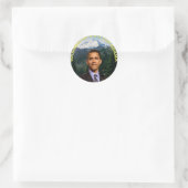 OBAMA-Aufkleber Runder Aufkleber (Tasche)