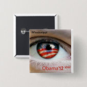 Obama-Auge Button (Vorne & Hinten)