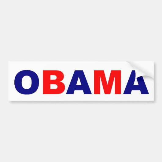 OBAMA-Autoaufkleber Autoaufkleber (Vorne)