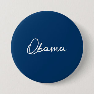 OBAMA-AUTOGRAMM BUTTON