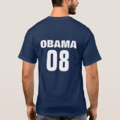 Obama-Baseballaufwärmen T T-Shirt (Rückseite)