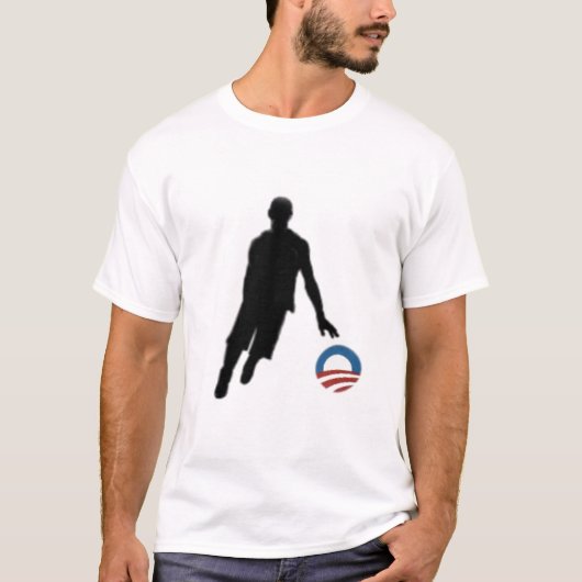 Obama-Basketball-Silhouette-T - Shirt (Vorderseite)