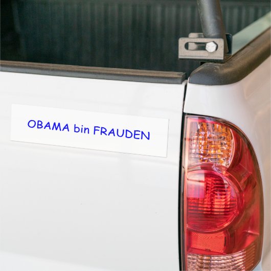 OBAMA-Behälter FRAUDEN Autoaufkleber (Auf Lkw)