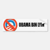 Obama-Behälter lyin Autoaufkleber (Vorne)