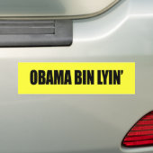 Obama-Behälter lyin Autoaufkleber (Auf Auto)