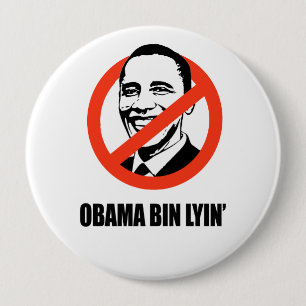 Obama-Behälter lyin Button