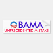 OBAMA - BEISPIELLOSER FEHLER AUTOAUFKLEBER (Vorne)